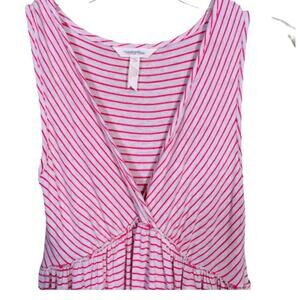 Matilda Jane Pink White Striped Sleeveless Dress XS